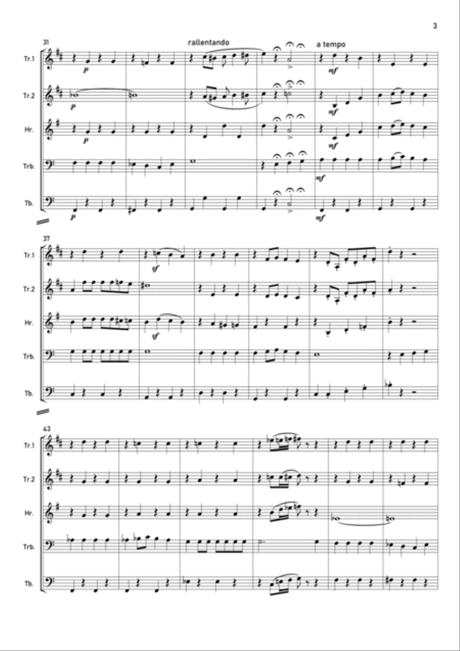 If I Were A Rich Man If I Were A Rich Man Brass Quintet scores gallery preview page 3