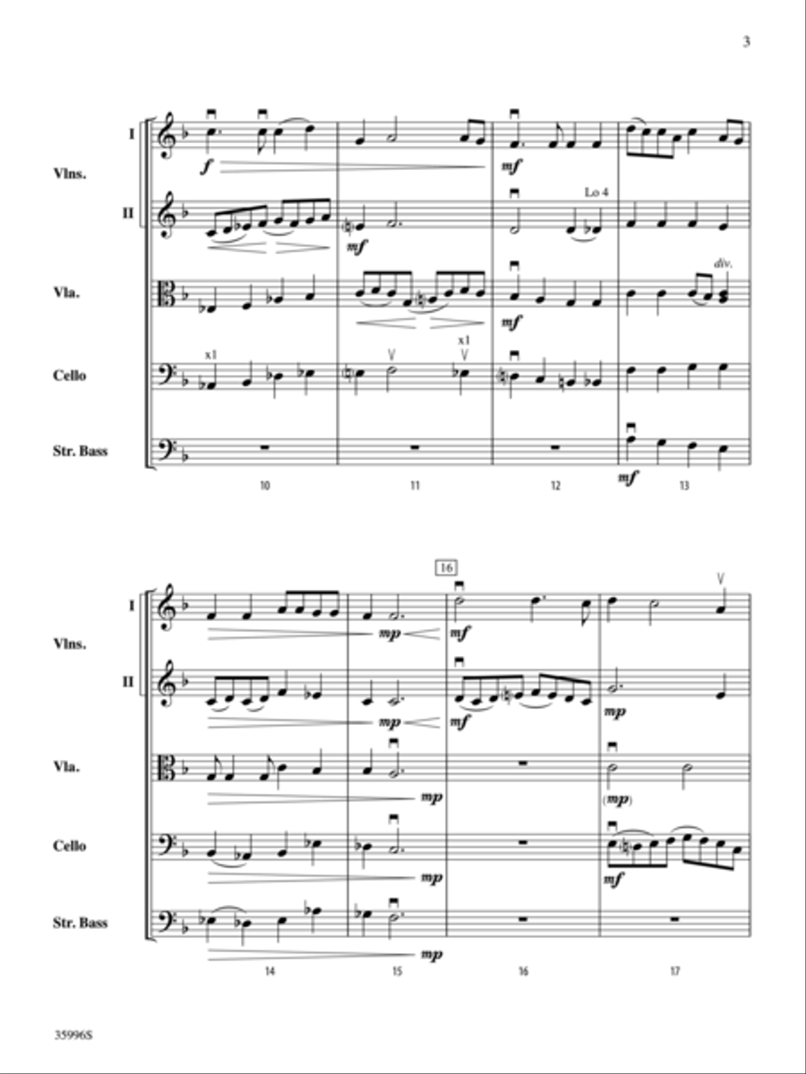 Steal Away Steal Away String Orchestra scores gallery preview page 3