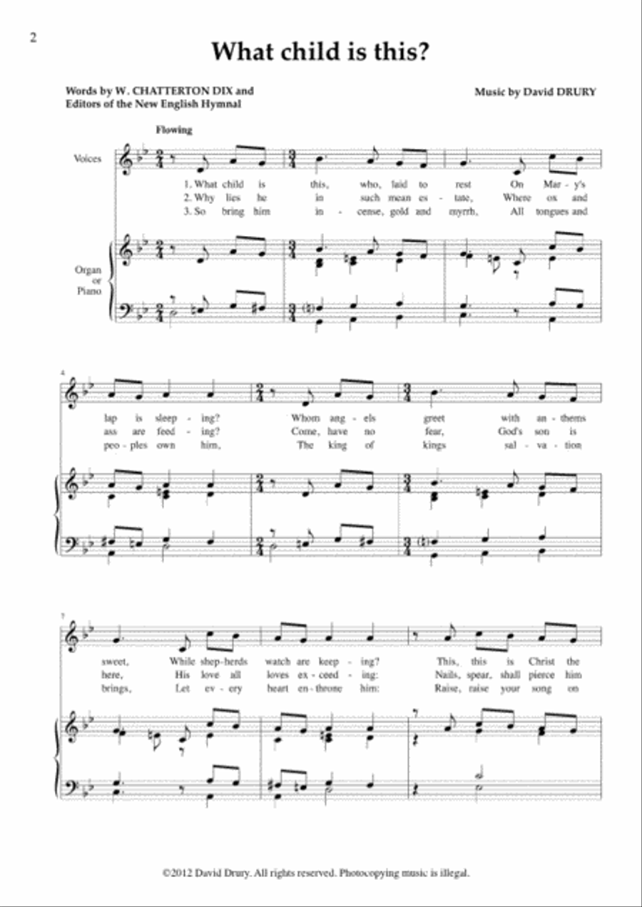What child is this? What child is this? 4-Part scores gallery preview page 2