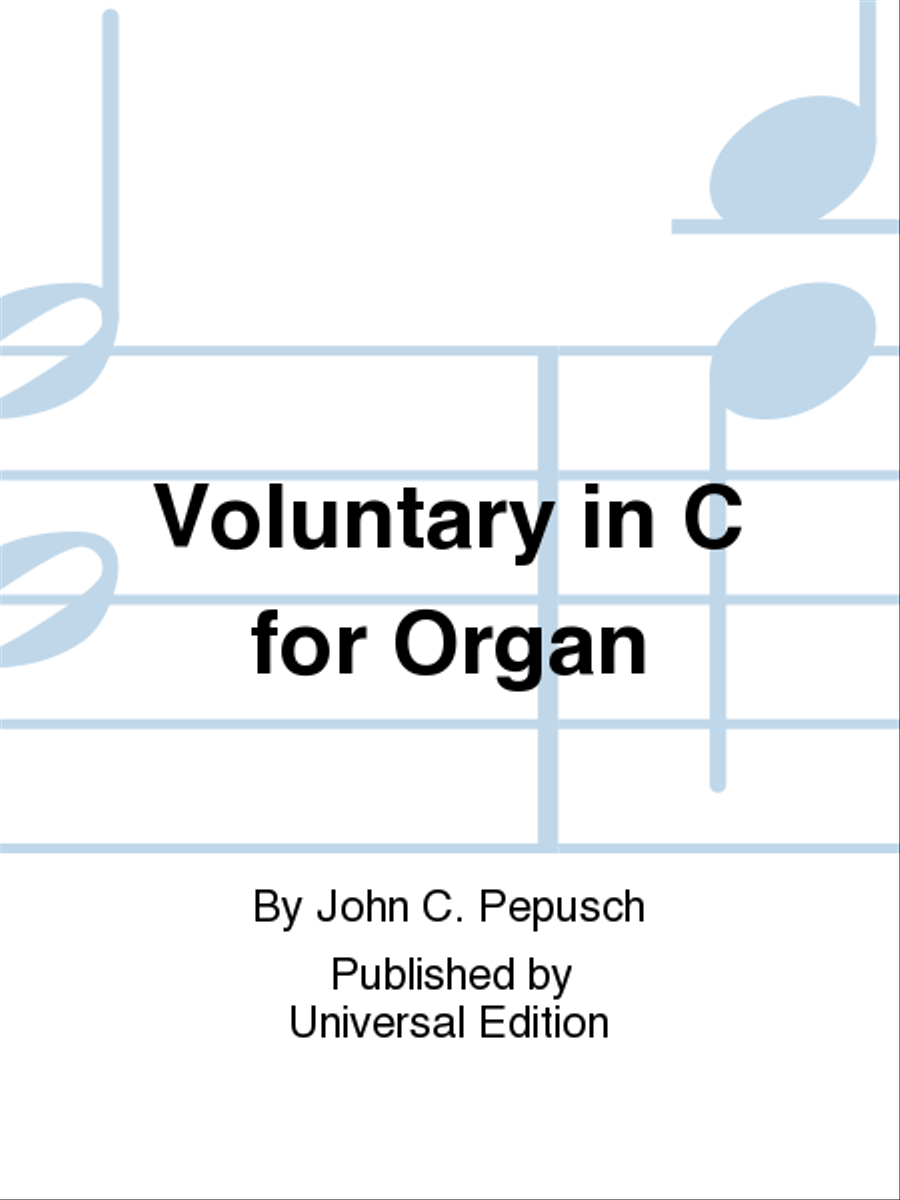 Voluntary In C for Organ Organ Solo scores gallery preview page 1