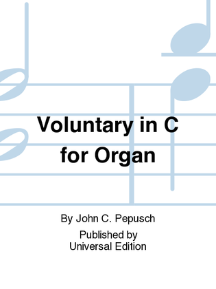 Book cover for Voluntary In C for Organ