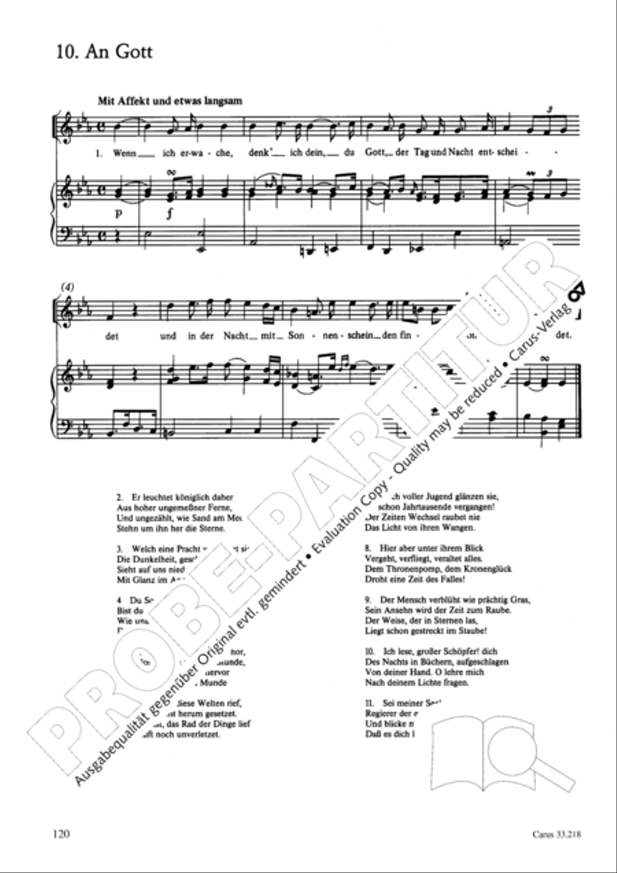 Geistliche Oden und Lieder (Gellert) Collection / Songbook scores gallery preview page 115