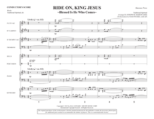 Book cover for Ride On, King Jesus (arr. Joseph M. Martin) (Consort) - Full Score