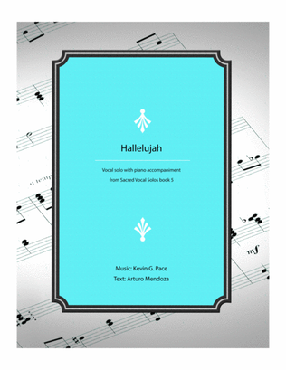 Book cover for Hallelujah - original vocal solo with piano accompaniment