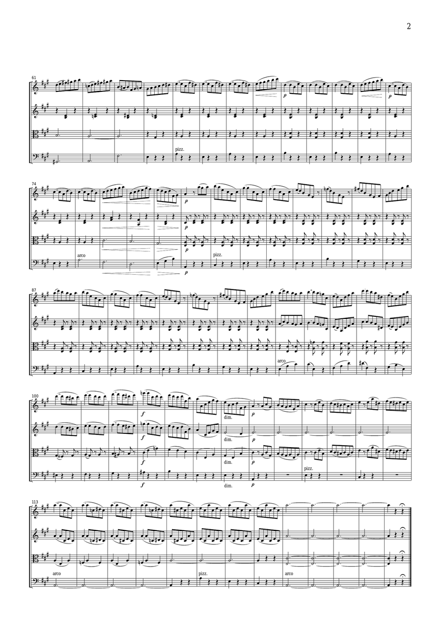 Gounod Valse from Faust, for string quartet, CG001 String Quartet scores gallery preview page 2