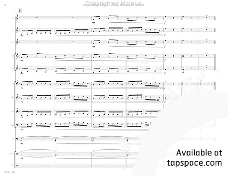 Dance of the Tumblers Percussion Ensemble scores gallery preview page 19