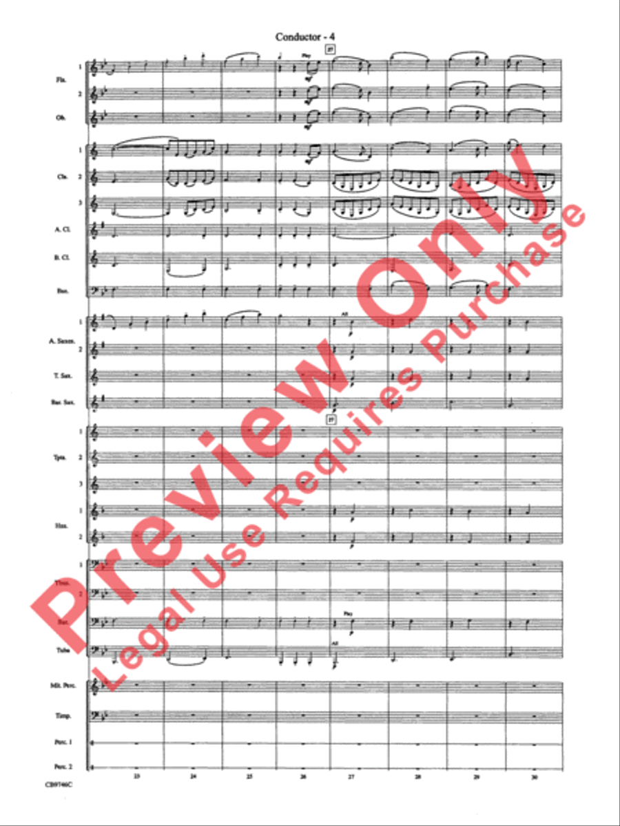 Ashokan Farewell (from The Civil War) Concert Band scores gallery preview page 6