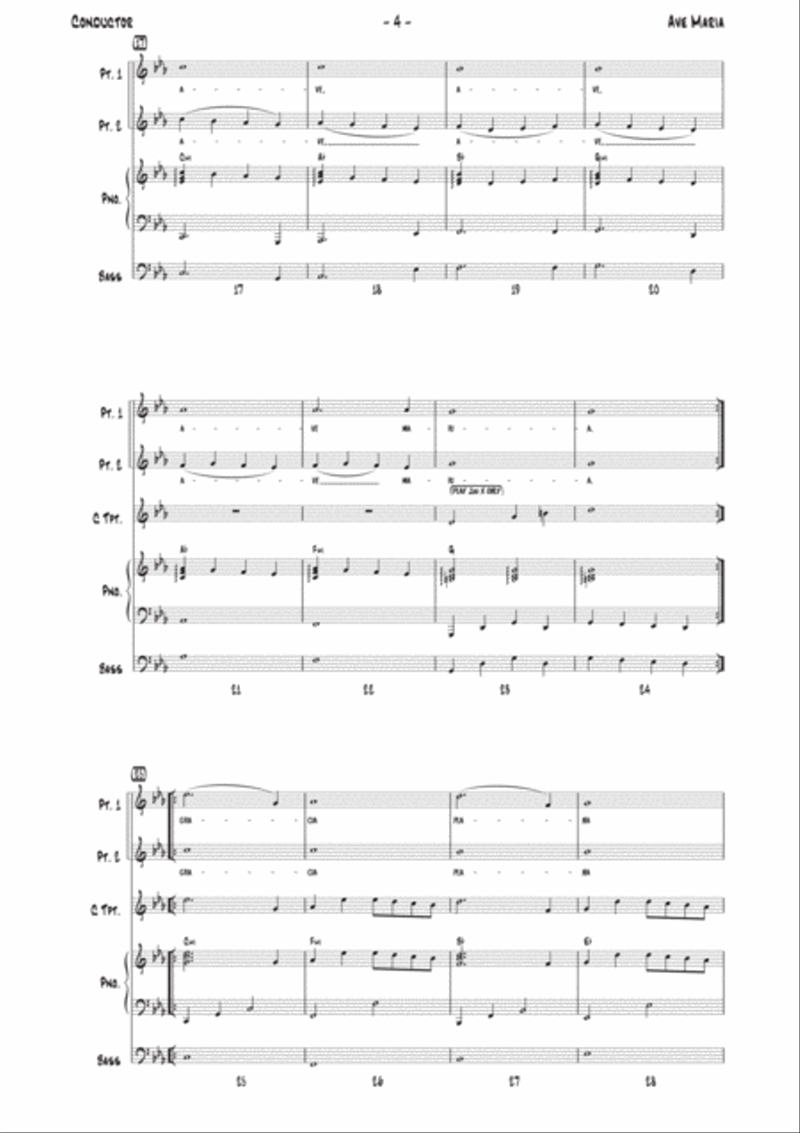 Ave Maria Choir scores gallery preview page 4