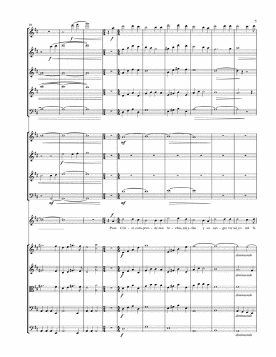 Alcancé Salvación (Estoy bien con mi Dios)-Is is well with my Soul Large Ensemble scores gallery preview page 5