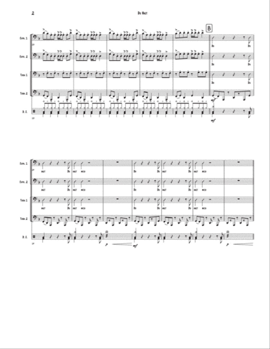 Du Hast Brass Quartet scores gallery preview page 2