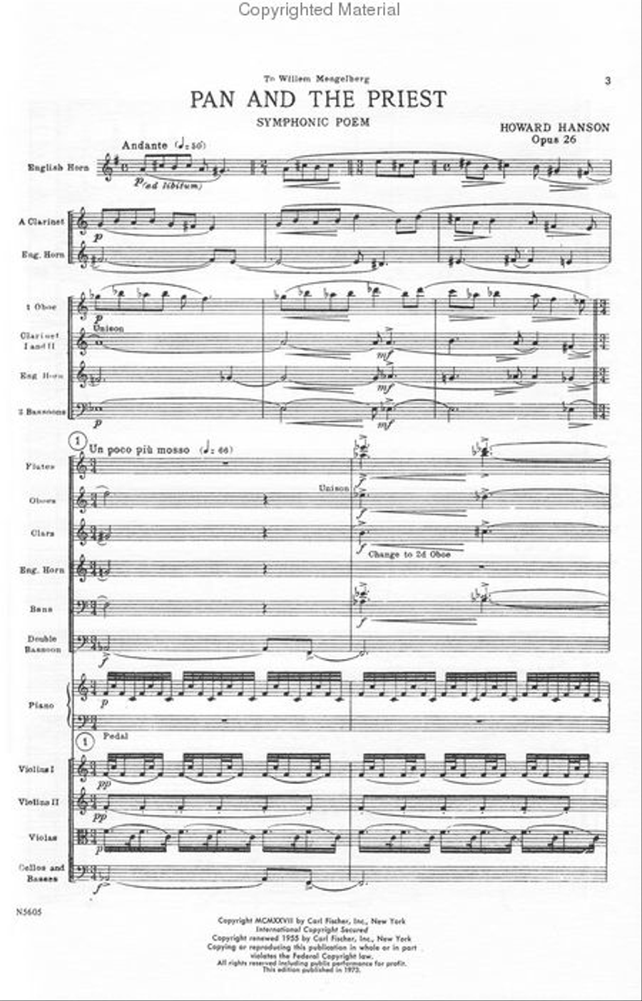 Pan And the Priest Orchestra scores gallery preview page 2