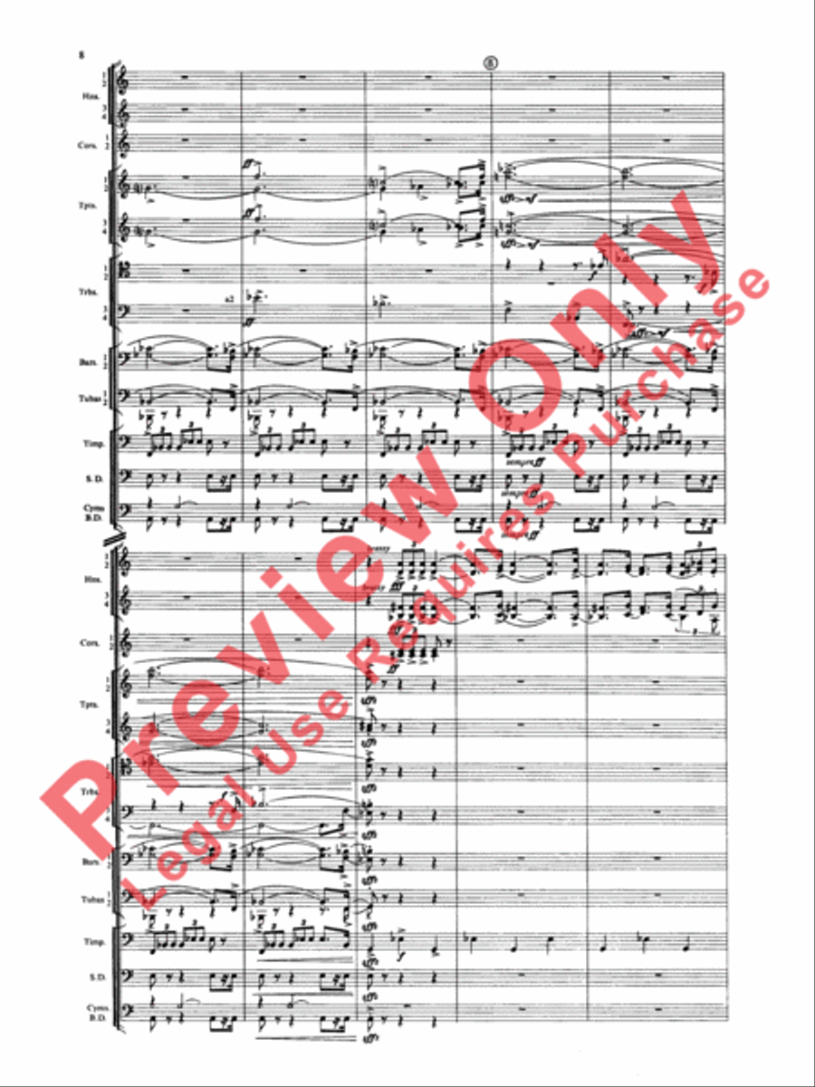 Symphony for Brass and Percussion (score only) Concert Band scores gallery preview page 11