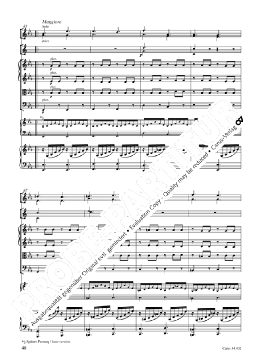 Concerto grosso for cembalo or piano Horn scores gallery preview page 49