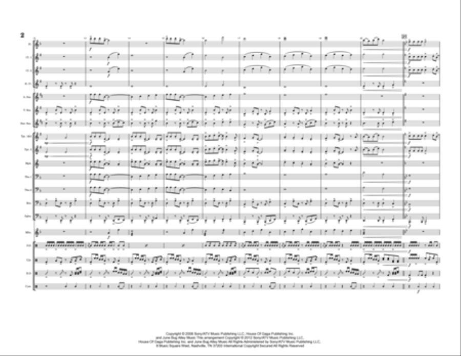 Paparazzi Marching Band scores gallery preview page 2