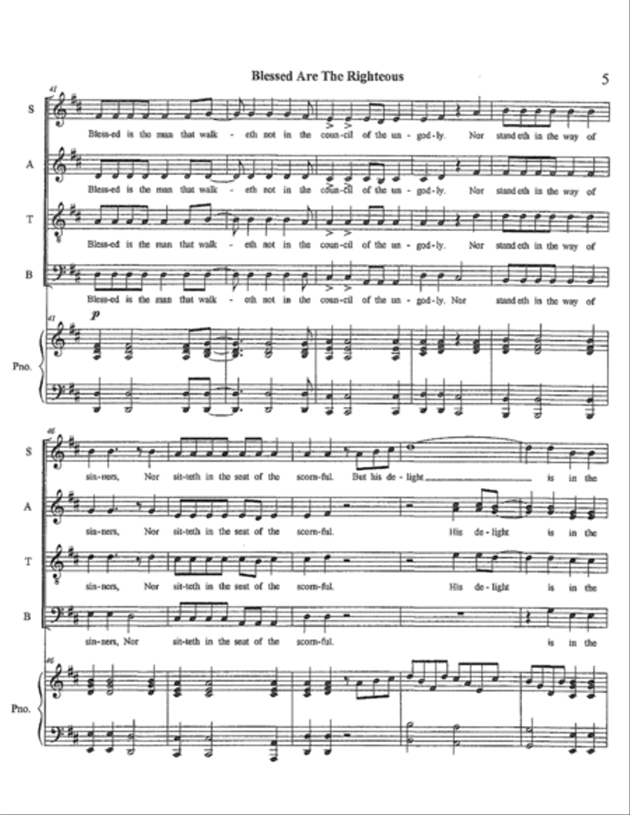 Blessed Are The Righteous Divisi scores gallery preview page 5