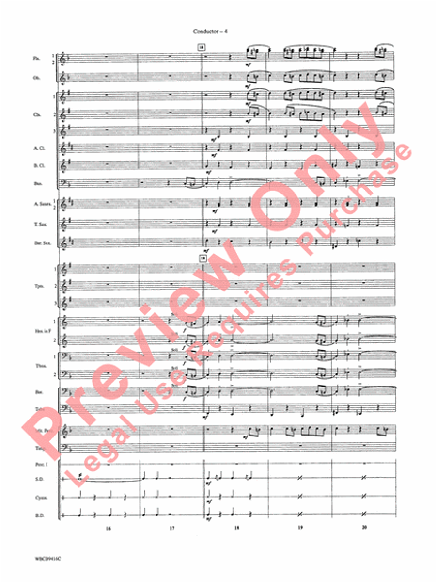 Strike Up the Band Concert Band scores gallery preview page 6