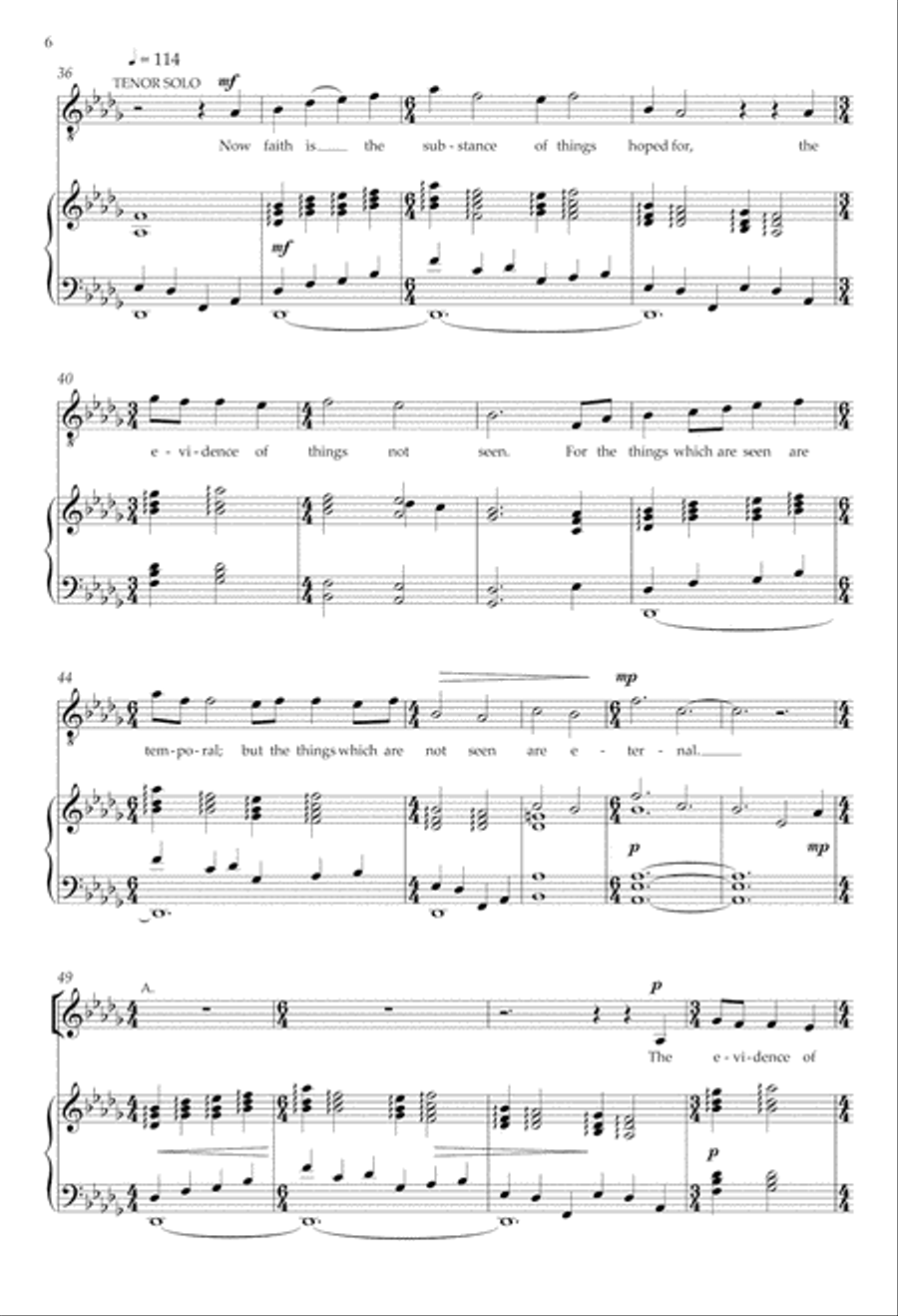 The light of the world from Every purpose under the heaven 4-Part scores gallery preview page 6