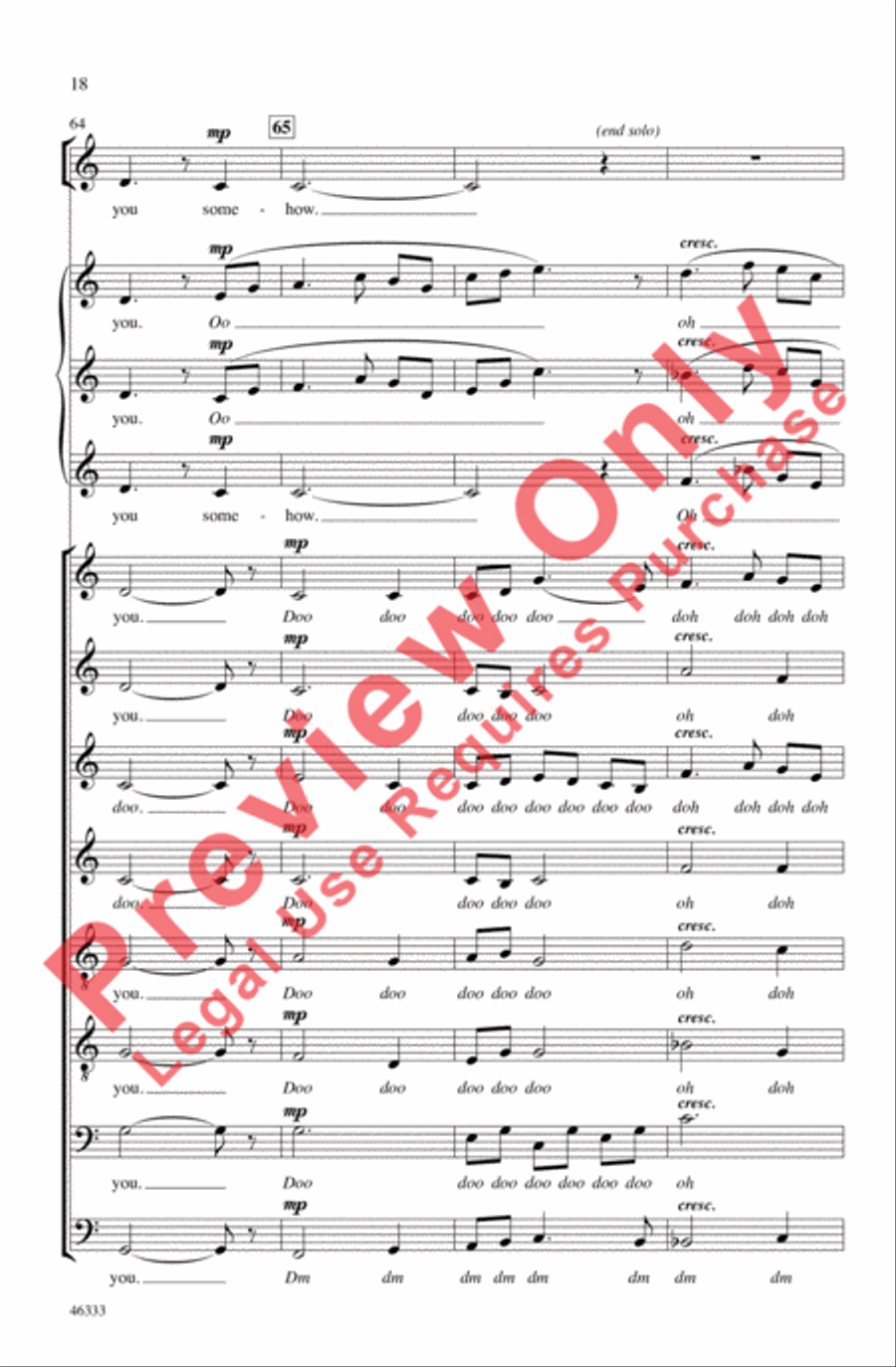 Homeward Bound 4-Part scores gallery preview page 18