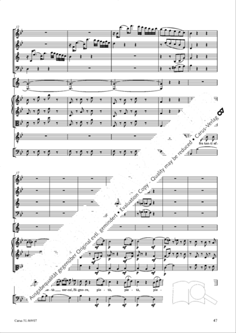 Davide penitente 4-Part scores gallery preview page 60