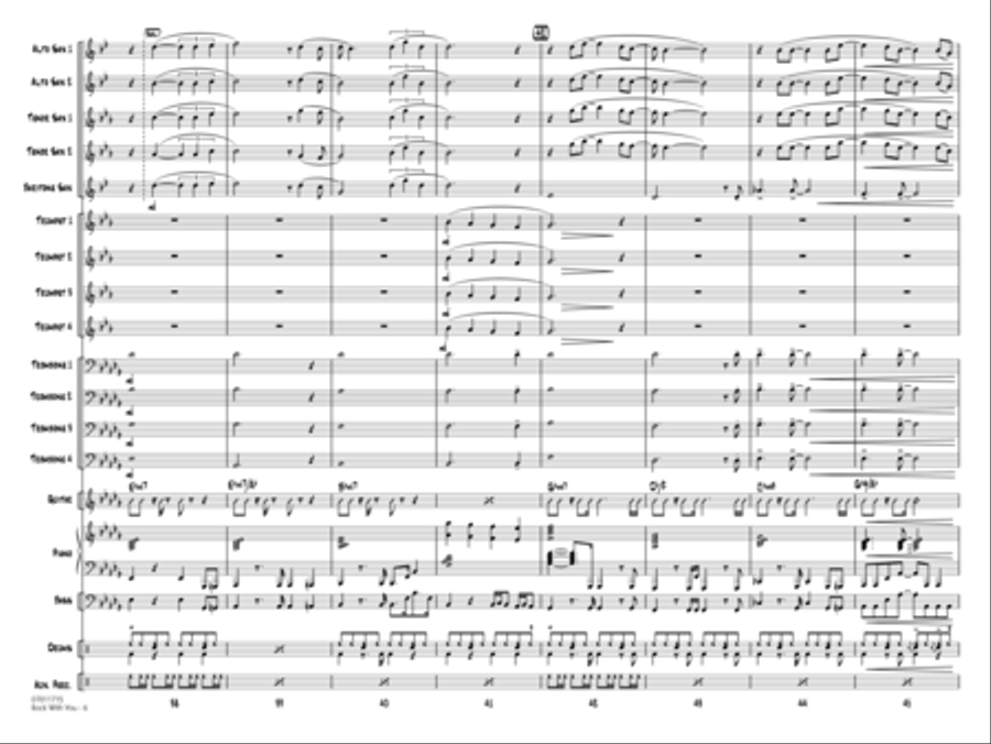 Rock With You - Conductor Score (Full Score) Jazz Ensemble scores gallery preview page 6