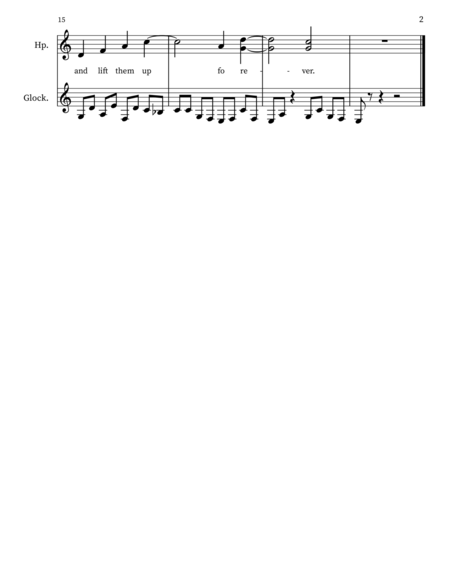 Show Me Thy Ways... for Harp (Voice), Glockenspiel