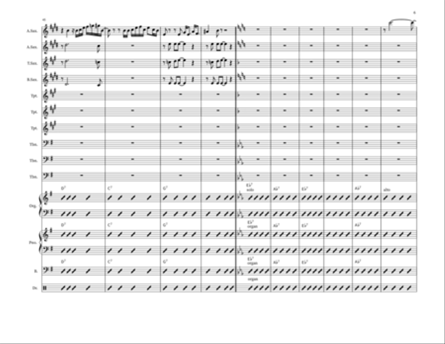 Blues For New Orleans Jazz Ensemble scores gallery preview page 6