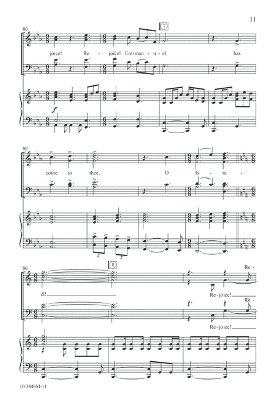 O Come, O Come, Emmanuel 4-Part scores gallery preview page 11