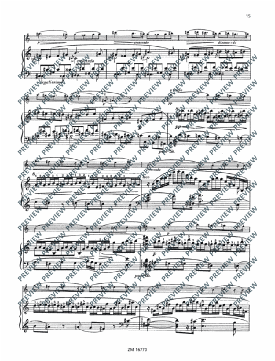Sonata No. 2 G major Violin Solo scores gallery preview page 16