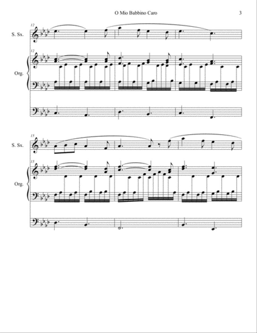 Three From Puccini Operas Woodwind Duet scores gallery preview page 4