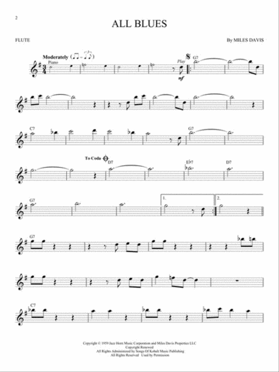 Jazz Blues Favorites Jazz Blues Favorites Flute Solo scores gallery preview page 3