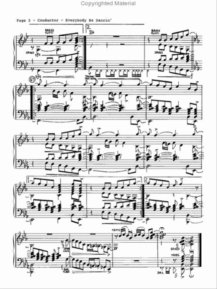 Everybody Be Dancin' Jazz Ensemble scores gallery preview page 6