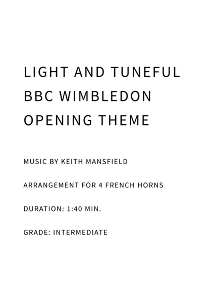 Light And Tuneful (wimbledon Opening Theme) image number null