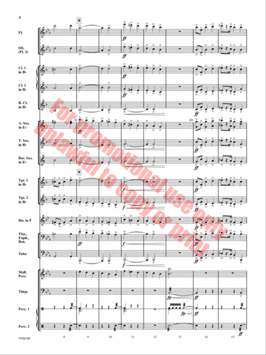 Trek to the Summit Concert Band scores gallery preview page 5