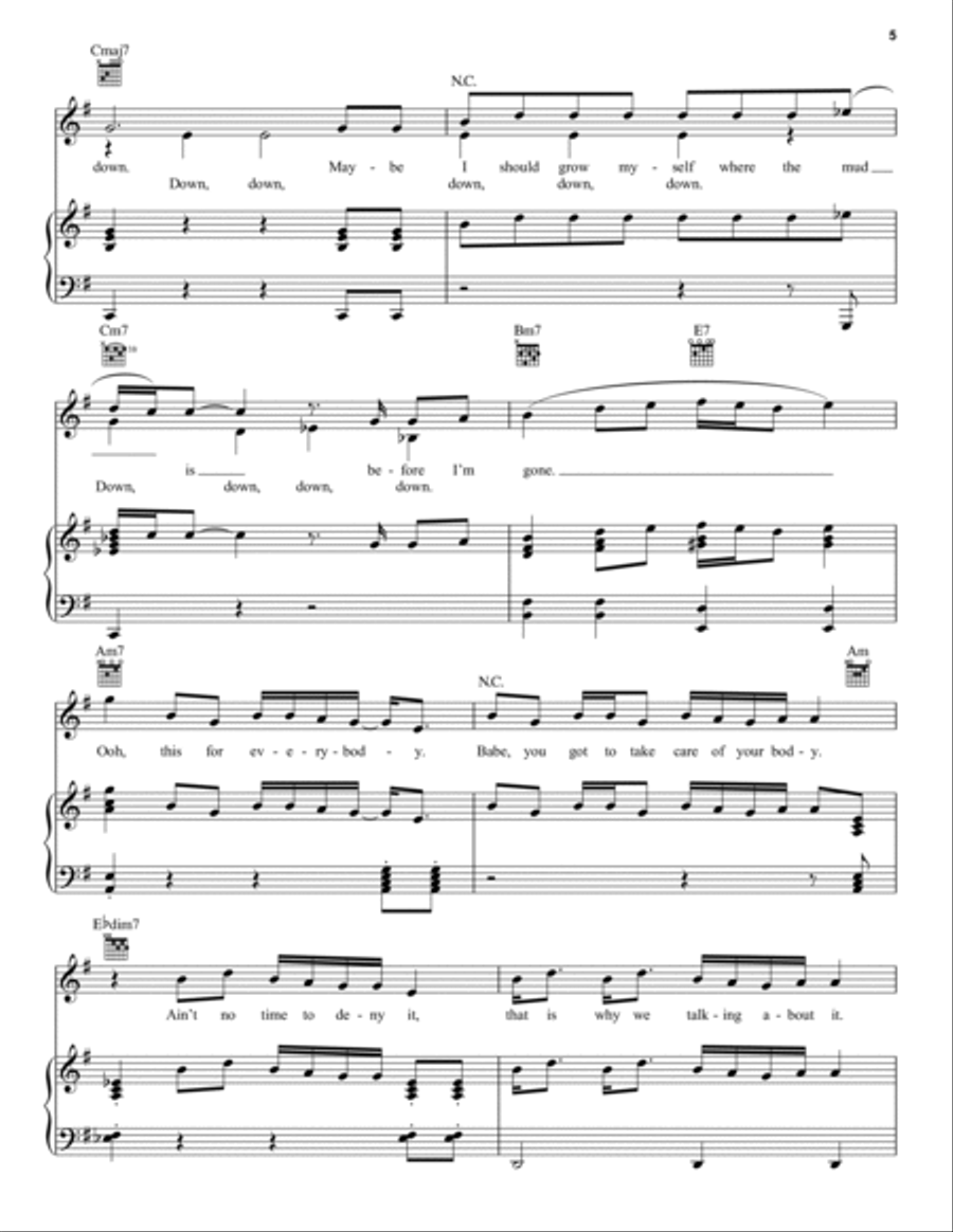 Get Well Soon Piano, Vocal, Guitar scores gallery preview page 5