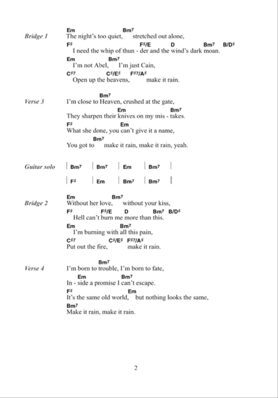 Make It Rain Make It Rain Guitar scores gallery preview page 2