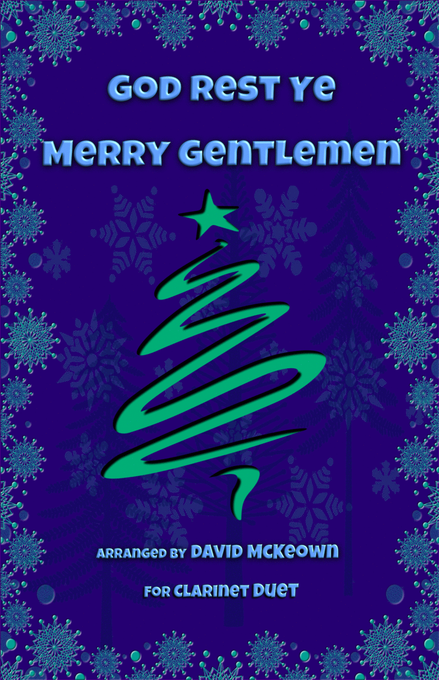 God Rest Ye Merry Gentlemen, Jazz Style, for Clarinet Duet by Traditional Clarinet Duet - Digital Sheet Music