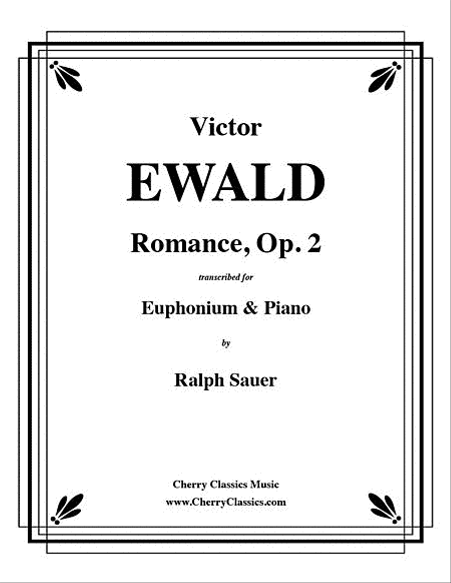 Romance, Op. 2 for Euphonium & Piano Euphonium scores gallery preview page 1