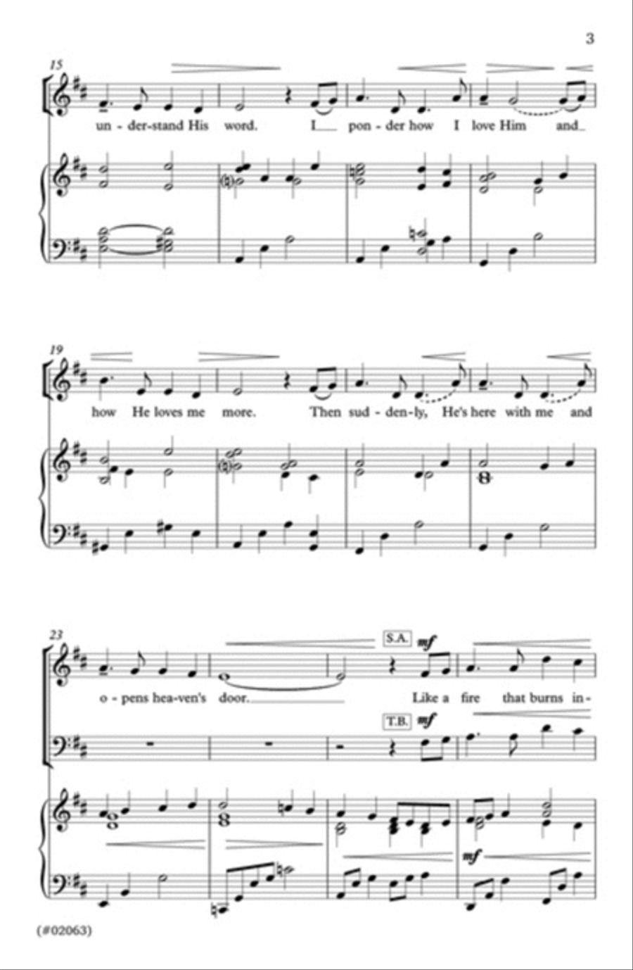 Hear Him - SATB - Murphy 4-Part scores gallery preview page 3