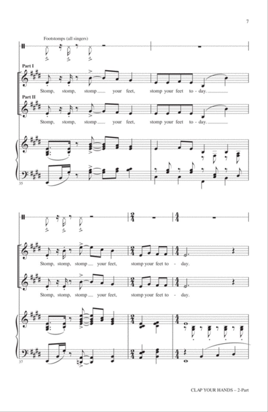Clap Your Hands Clap Your Hands 2-Part scores gallery preview page 5