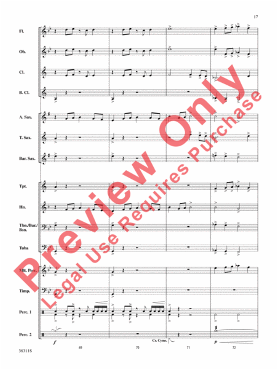 Winds of the Orient Concert Band scores gallery preview page 17