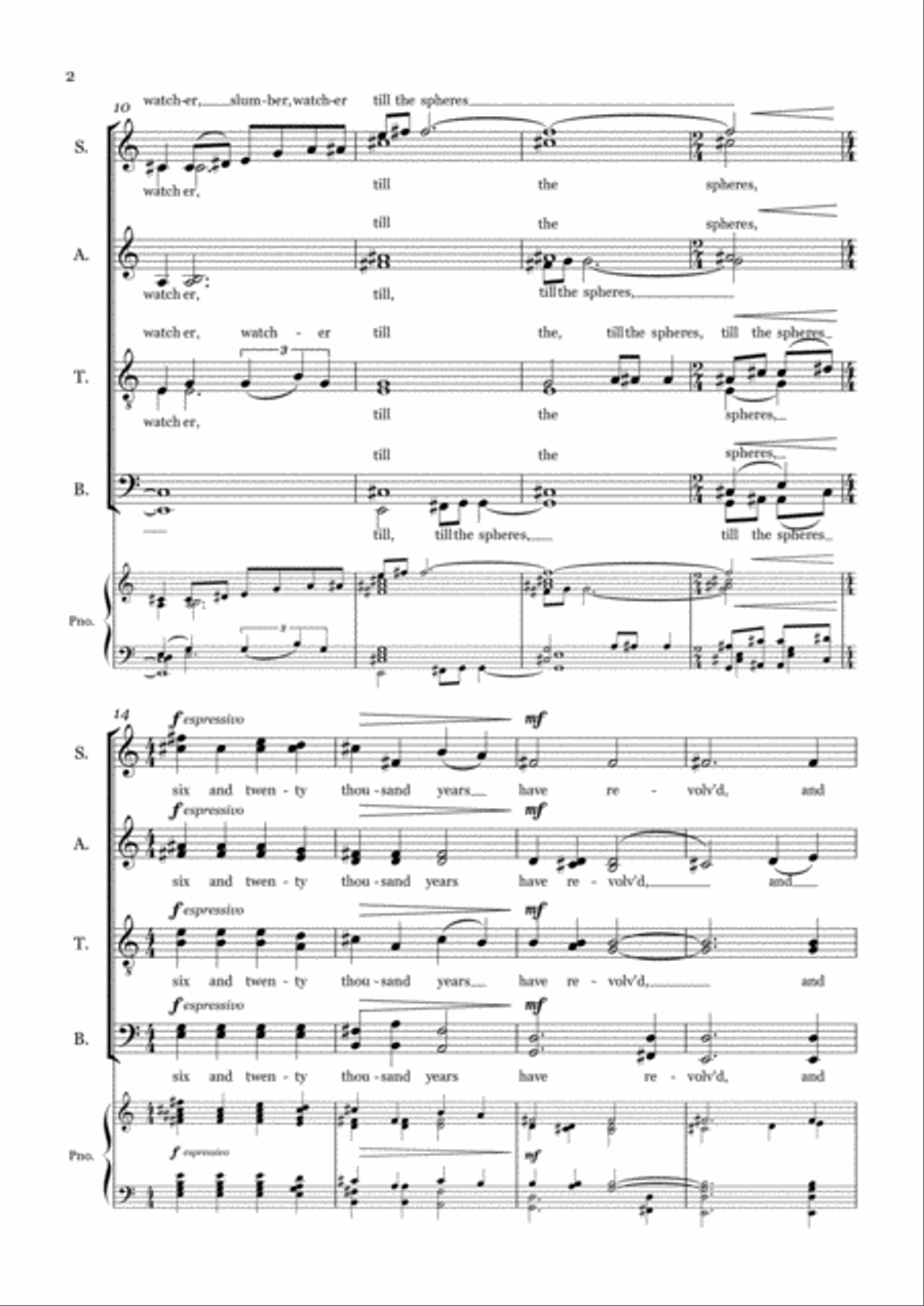 Rhyme of Polaris 4-Part scores gallery preview page 4