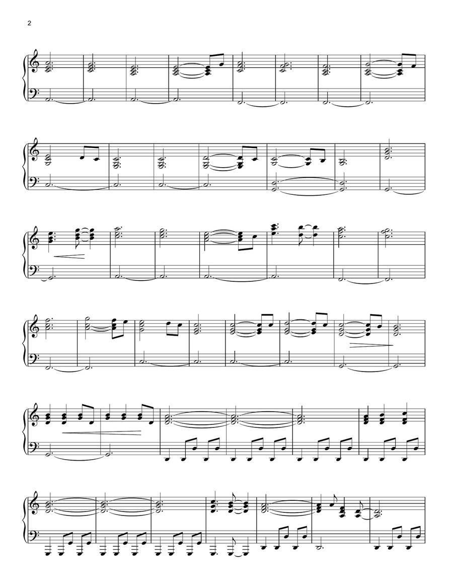 All I Want Piano Solo scores gallery preview page 2