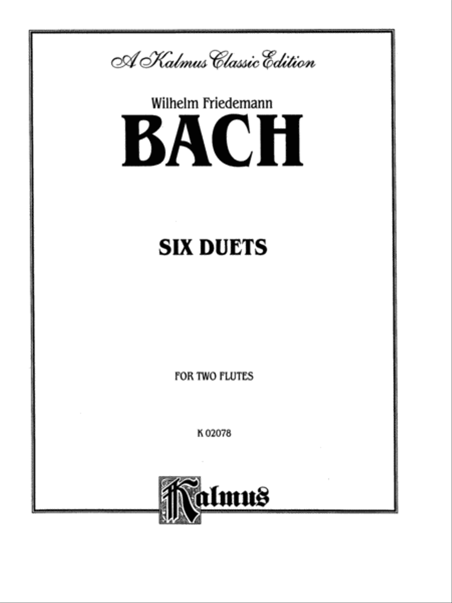 Six Duets for Two Flutes Flute Duet scores gallery preview page 2