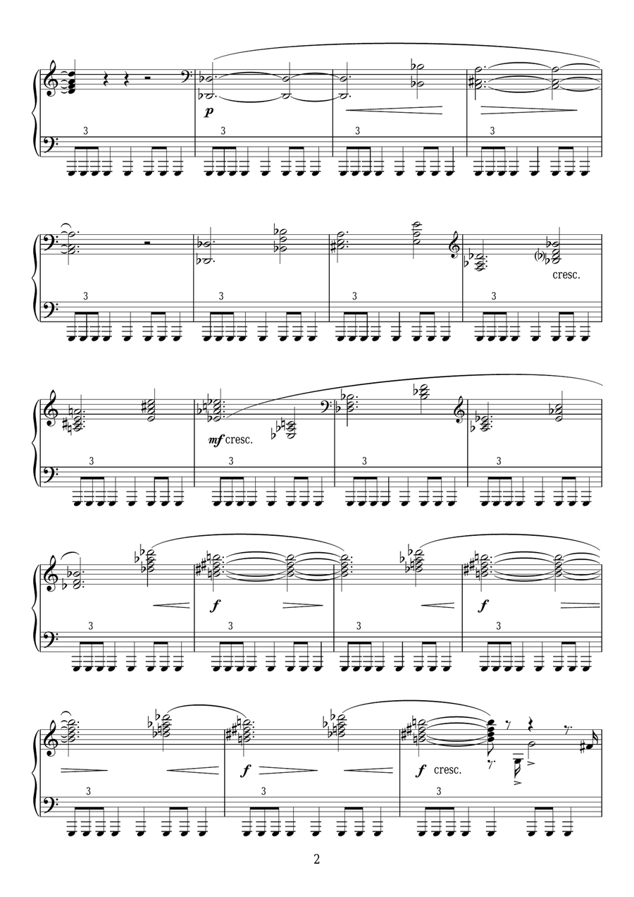 The Planets, Op. 32: Mars, the Bringer of War Piano Solo scores gallery preview page 2