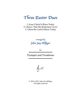 Three Easter Duos for Trumpet and Trombone