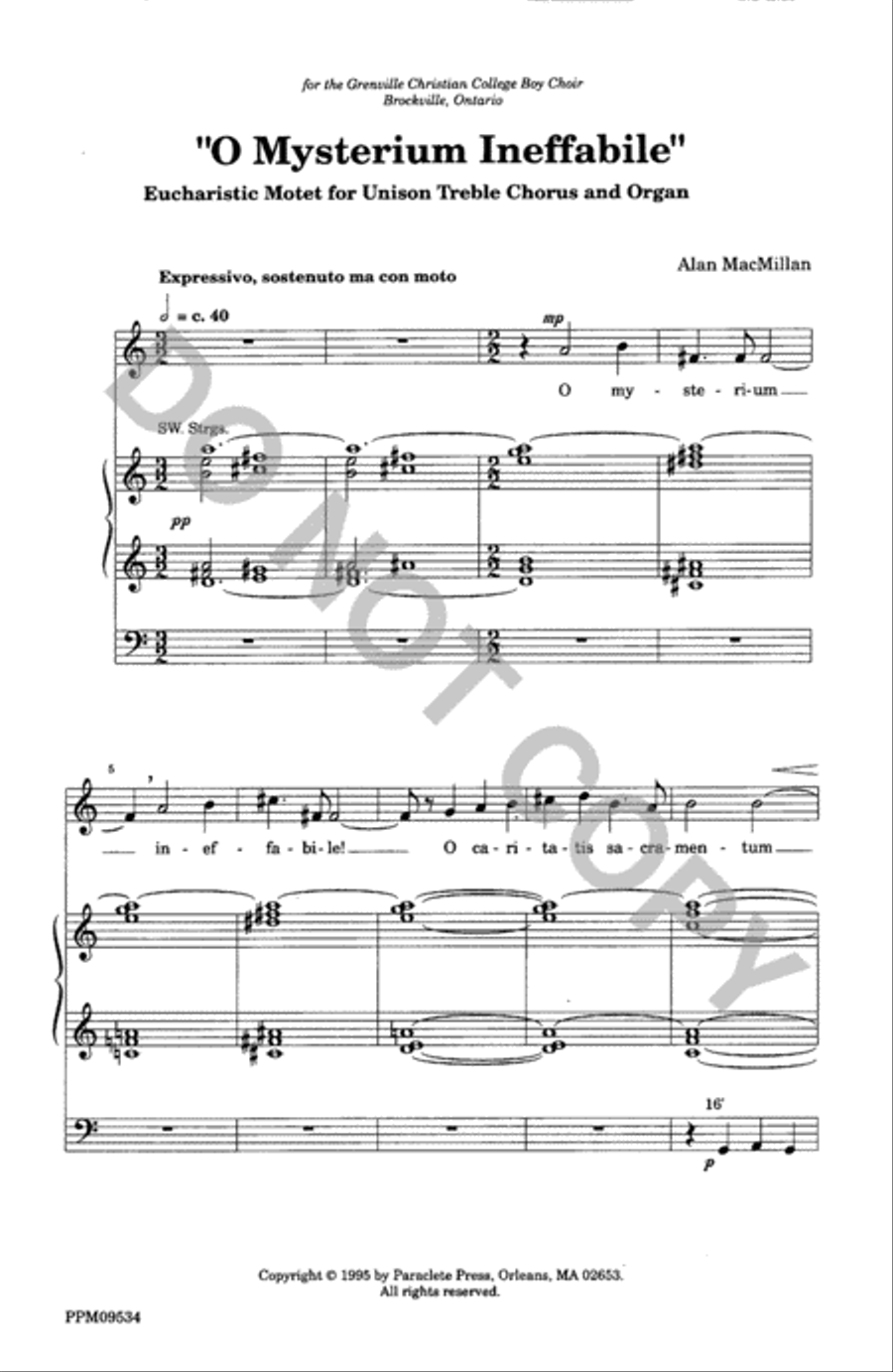 O Mysterium Ineffabile O Mysterium Ineffabile Unison Choir scores gallery preview page 2
