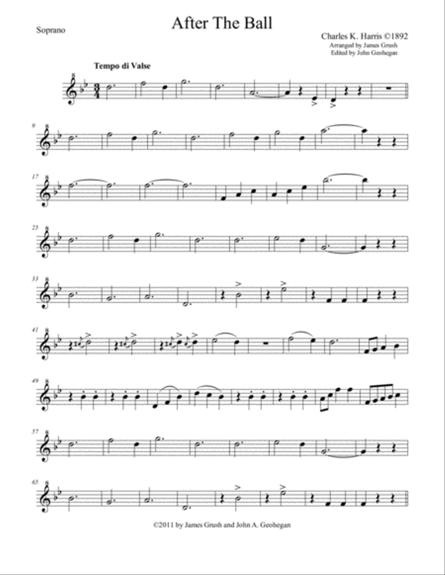 After The Ball for Recorder Trio Recorder scores gallery preview page 5