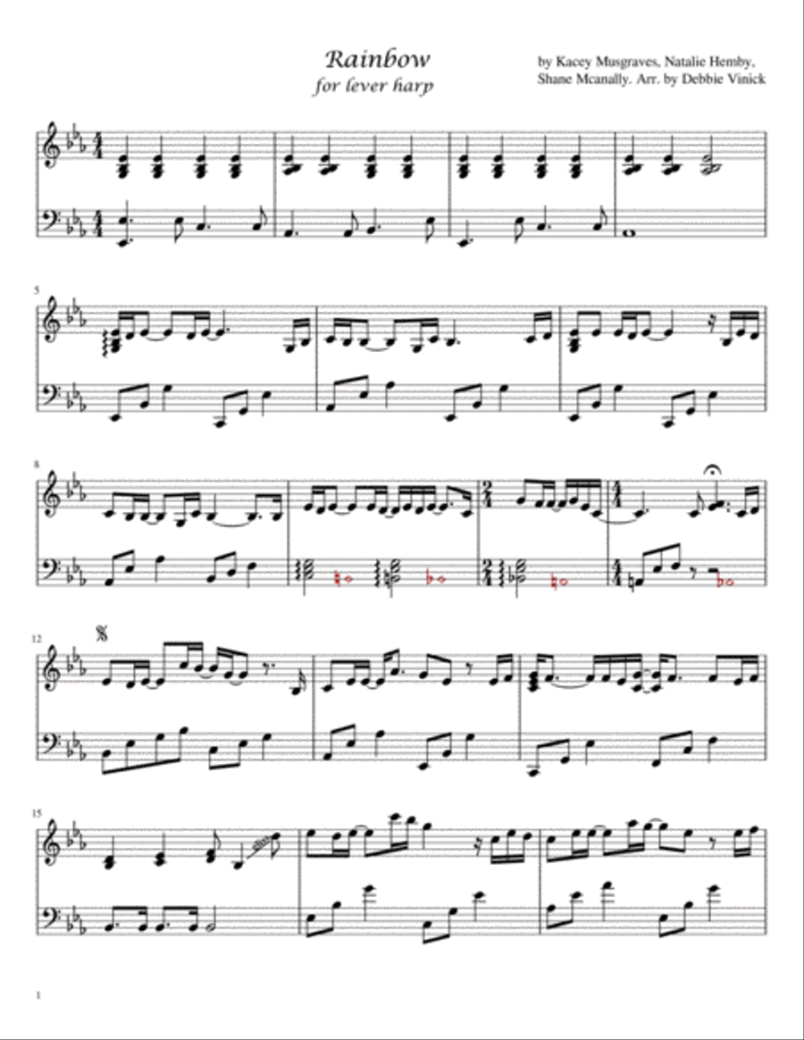 Rainbow Harp scores gallery preview page 2