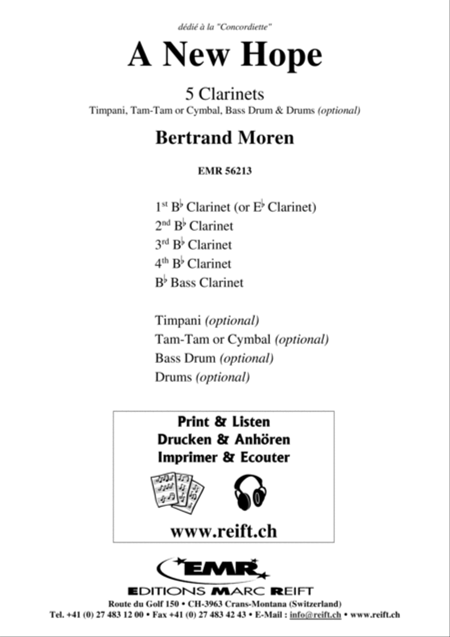 A New Hope Clarinet Quintet scores gallery preview page 2