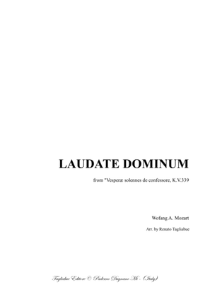 Book cover for LAUDATE DOMINUM - Mozart - For Soprano, SATB Choir and String quartet - With Parts